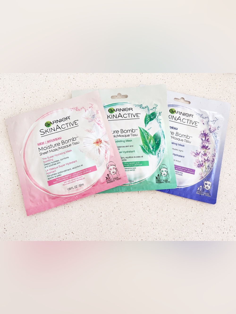 Garnier SkinActive Moisture Bomb The Super Hydrating Face Masks NEW